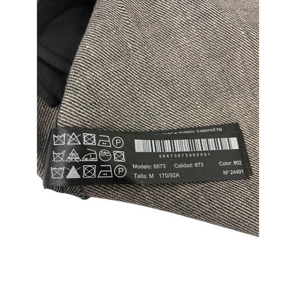 Massimo Dutti Womens Mini Dress M Medium wool linen Grey Black 6673/673 NWT - Picture 8 of 13